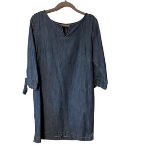 Talbots denim cotton dress 10